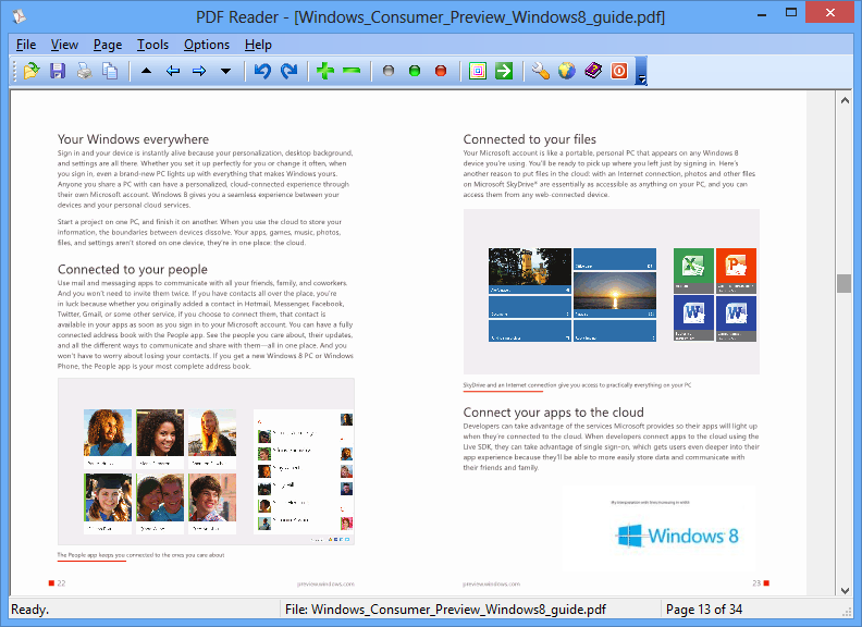 PDF Reader for Windows 8, Windows 8.1 - An alternative to Windows 8